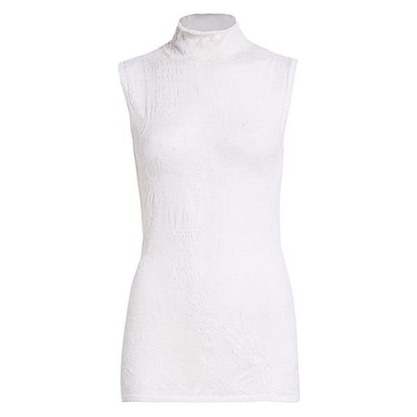 Elasticated Merino Wool Sleeveless Top