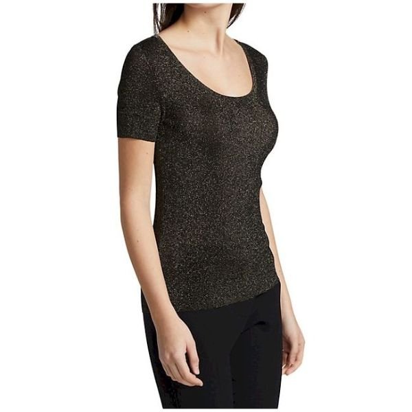 Metallic Short Sleeve Sweater