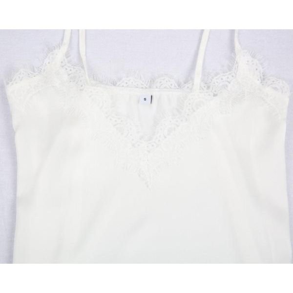 Sexy All-Match White Lace Cami