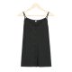 Chic Black Button Front Closure Cami