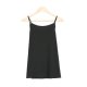 Chic Black Button Front Closure Cami