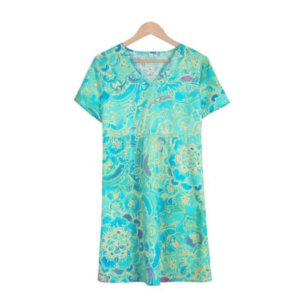 Artist Smock Fantastic Print Mini Dress