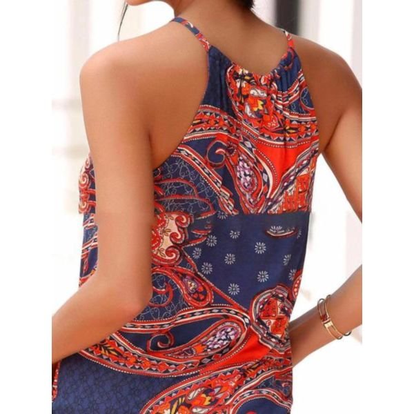 Classy Print Front Cut-Out Cami