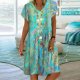 Artist Smock Fantastic Print Mini Dress