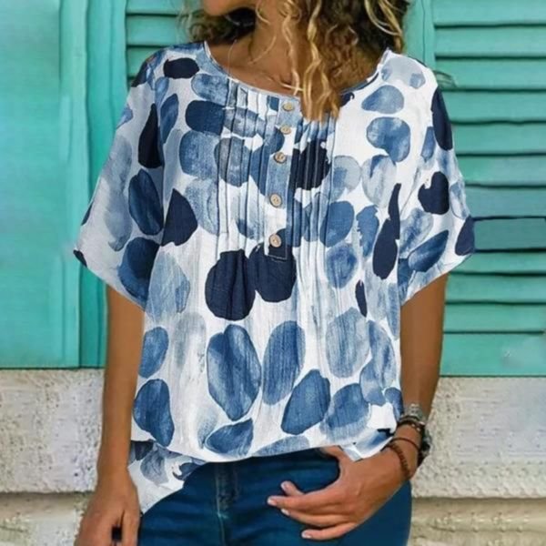 Second Nature Circle-print Top