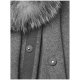 Cashmere Fox Fur Trim Cashmere Poncho Jacket