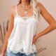 Stylish White Plain Sleeveless Cami