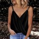 Sexy Black Plain Sleeveless Cami