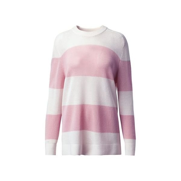 Wool Striped Knit Sweater