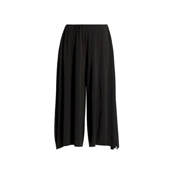 Draped Wide Leg Jersey Pants