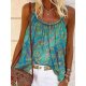 RGreen Print Sleeveless Cami