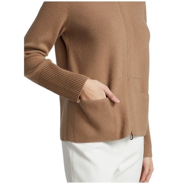 Full Zip Cashmere Sweater