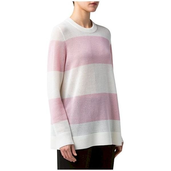 Wool Striped Knit Sweater