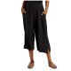 Draped Wide Leg Jersey Pants